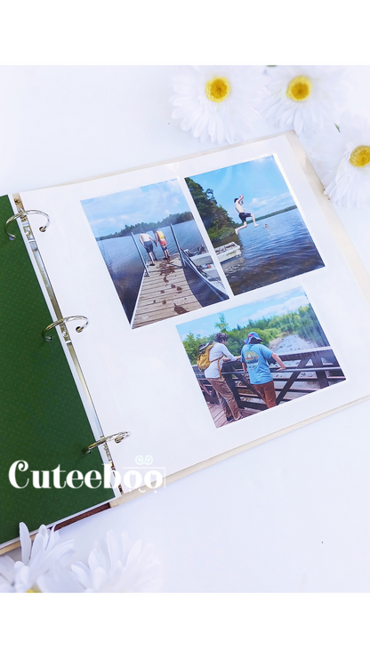 Personalized Camping Adventures Large Wood Photo Album