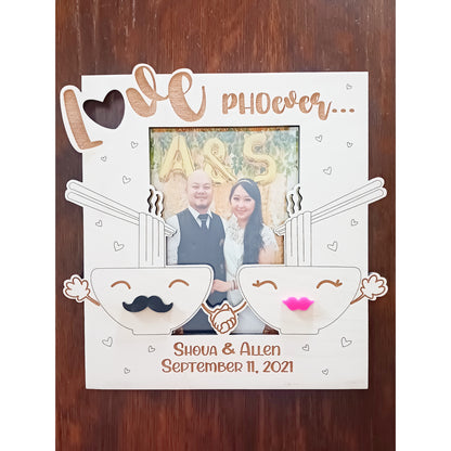 Personalized Love Phoever Wood Picture Frame
